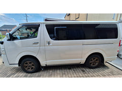 TOYOTA HIACE 200 Commuter Ventury Rear Window Side Wind deflectors Window Visor (*sold as pair) [200k-kmd-ds]