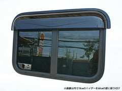 Camping Car Trailer House slide window visor / weather guard Dark Smoke Wind deflectors Window Visor [camp60-re-ds]