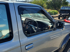 Nissan Frontier D22 (DUTSUN) Dark Smoke Wind deflectors Window Visor [d22-big-ds]