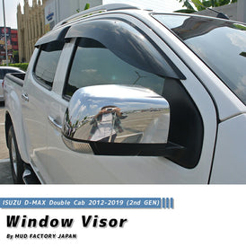 ISUZU D-MAX Double CAB (RT50/85) Wind deflectors Window Visor [dmax2-big-ds-4p]