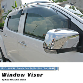 ISUZU D-MAX Double CAB (RT50/85) Wind deflectors Window Visor [dmax2-spw-ls-4p]