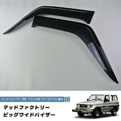 TOYOTA LAND CRUISER 70 series / J70  (*for 3 door model) Wind deflectors Window Visor [GRJ7-BIG-DS-sh]