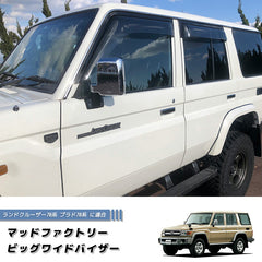 TOYOTA LAND CRUISER 70 series / J70  (*for 4 door model) Wind deflectors Window Visor [GRJ7-BIG-LS-4P]