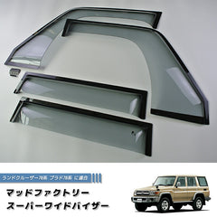 TOYOTA LAND CRUISER 70 series / J70  (*for 4 door model) Wind deflectors Window Visor [GRJ7-SPW-LS-4P]