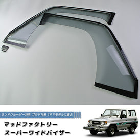 TOYOTA LAND CRUISER 70 series / J70  (*for 3 door model) Wind deflectors Window Visor [GRJ7-SPW-LS-sh]