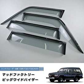 TOYOTA LAND CRUISER J60 series	TOYOTA LAND CRUISER VHJ60V FJ62V FJ62G HJ61 VX60 STD Light Smoke Wind deflectors Window Visor [HJ60-BIG-LS]