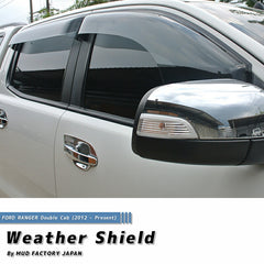 FORD RANGER T6 Wind deflectors Window Visor [rang4d-spw-ls]