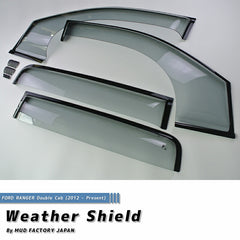 FORD RANGER T6 Wind deflectors Window Visor [rang4d-spw-ls]