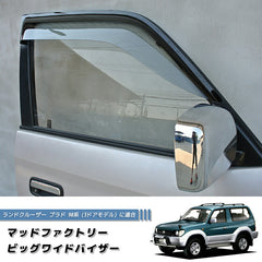 TOYOTA LAND CRUISER PRADO J90 series (3door model) KDJ90W KZJ90W RZJ90W VZJ90W VX90 Light Smoke Wind deflectors Window Visor [vx90-big-ls]