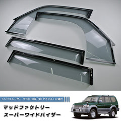 TOYOTA LAND CRUISER PRADO J90 series (5door model) KDJ95W KZJ95W RZJ95W VZJ95W VX95 Light Smoke Wind deflectors Window Visor [vx90-spw-ls-4p]