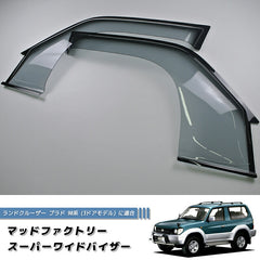 TOYOTA LAND CRUISER PRADO J90 series (3door model) KDJ90W KZJ90W RZJ90W VZJ90W VX90 Light Smoke Wind deflectors Window Visor [vx90-spw-ls]